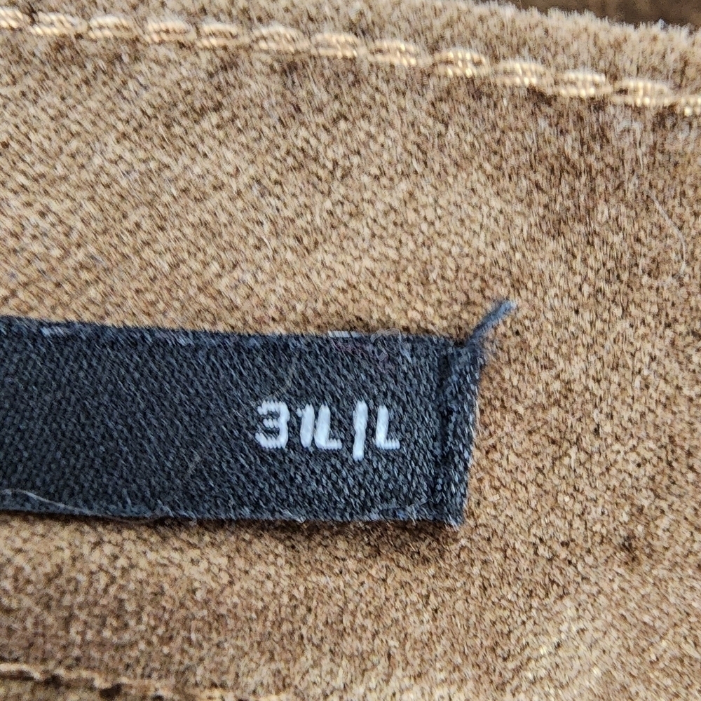 Banana Republic High Rise Velvet Flare Jean Coconut Brown Size 31L Preppy Boho - Picture 6 of 16